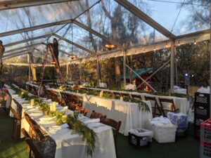 clear tent structure